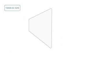 Рассеиватель 1000X320  04094
