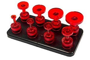 VGRAD red Комплект 8шт+монтажная пластина 05142