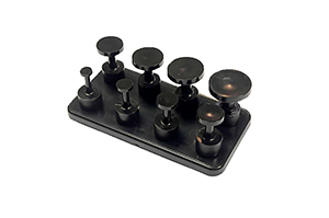 VGRAD black Комплект 8шт+монтажная пластина 05143