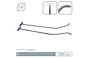 Крючки (окончание плоская лопатка, 1000 мм) 07027-2