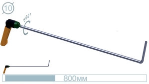 Крючок дверной силовой (окончание плоская лопатка, 800 мм) 09023