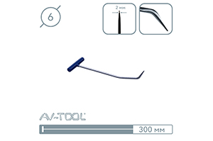 Крючок с двойным загибом (300 мм) 10031
