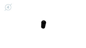 Колпачок сферический из твердой пластмассы 11089