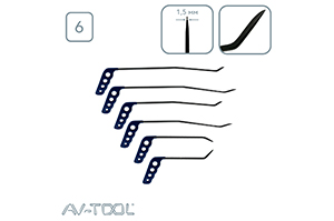 Комплект брассовых  крючков (6шт) 8-06PDRE