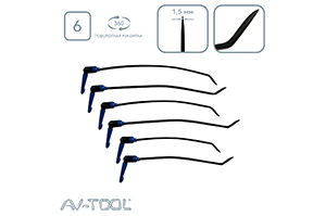 Комплект радиусных крючков с поворотными ручками 87-6РDRE