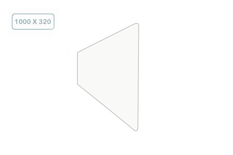 Рассеиватель 1000X320  04094