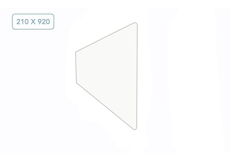 Рассеиватель 210х920  04098