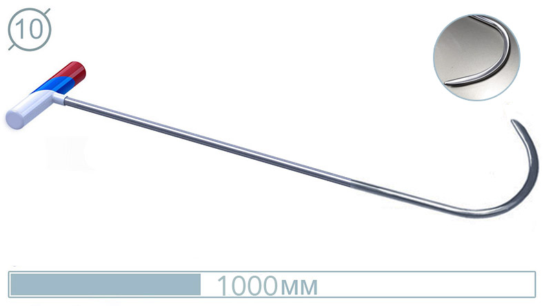 Крючок (плоское ножевидное окончание, 1000 мм) 07023