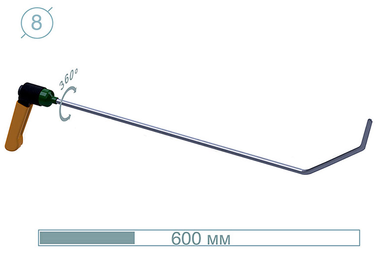 Крючок для работы в дверной панели 09025