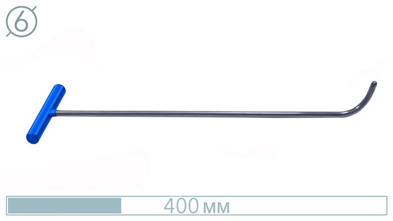 Крючок для сложного доступа (сферический загиб, 400 мм) 10051