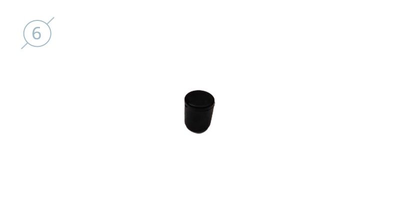 Колпачок сферический из твердой пластмассы 11088