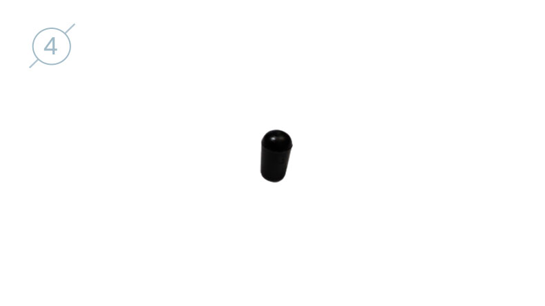 Колпачок сферический из твердой пластмассы 11089