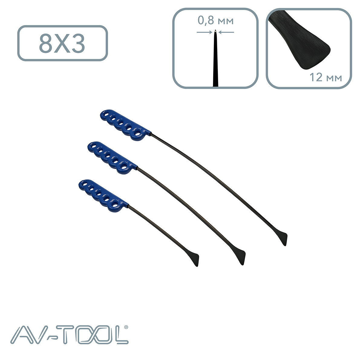 Набор узких китовых хвостов 6-03SPDRE