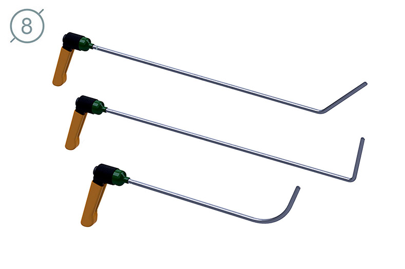 Комплект дверного инструмента КД-4 Platinum 09031-3