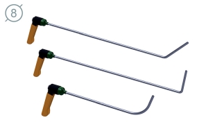 Комплект дверного инструмента КД-4 Platinum 09031-3