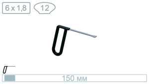 Китовый хвост малый (150 мм) 18019